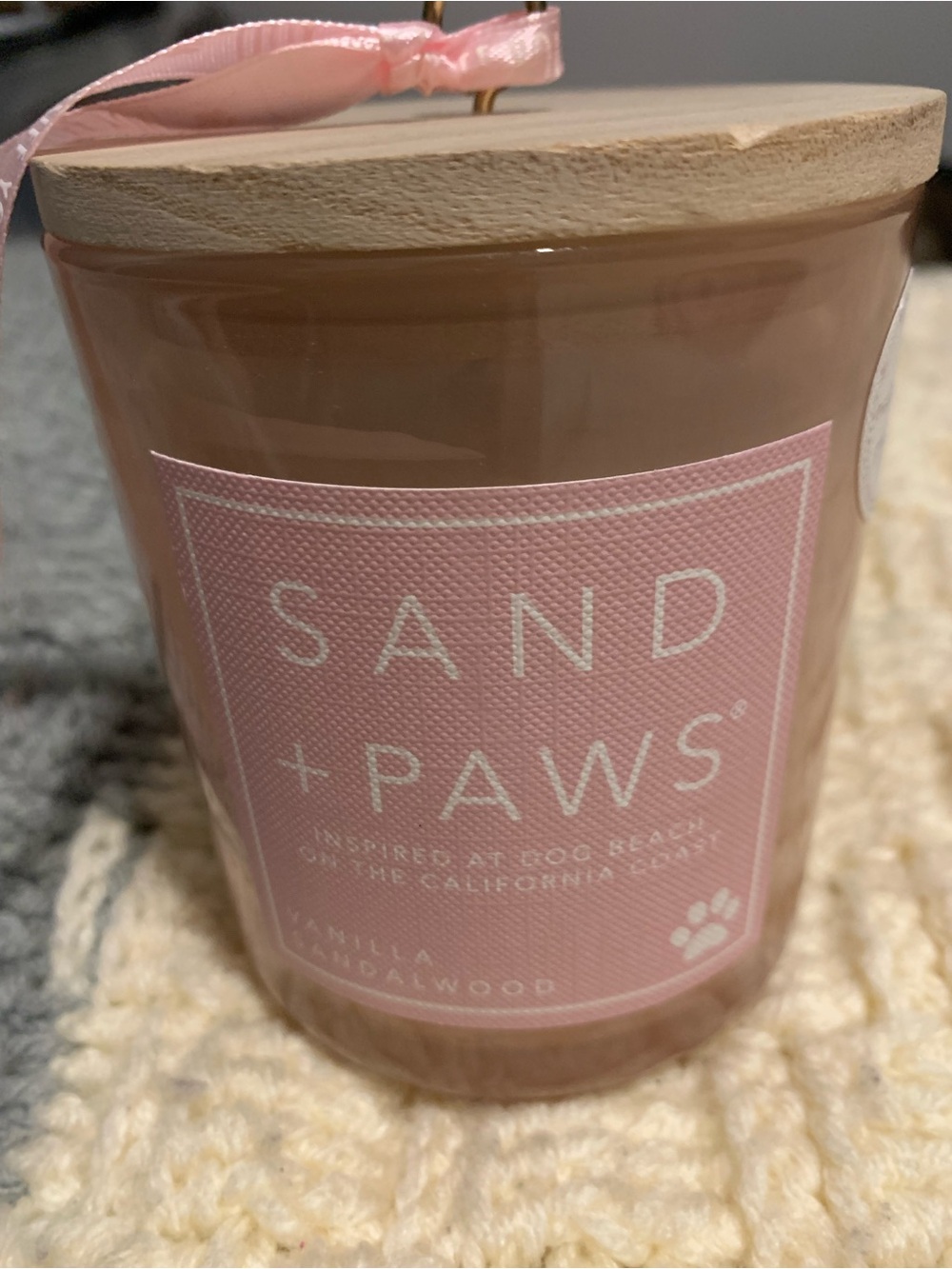 Pink Vanilla & Sandalwood Pet Candle